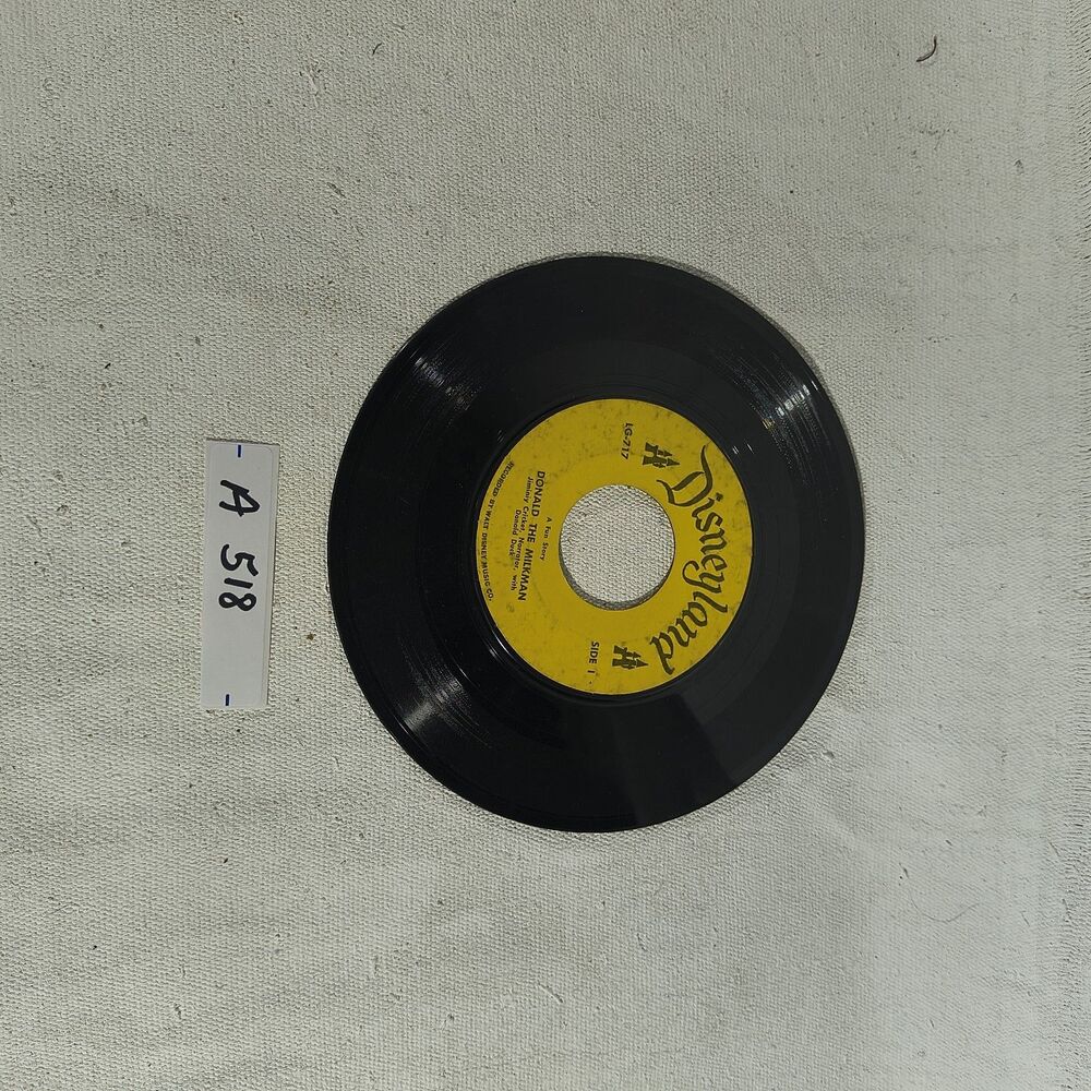 Disneyland Stories "Donald The Milkman*/"Donald The Peanut Vendor" 45 RPM Vinyl